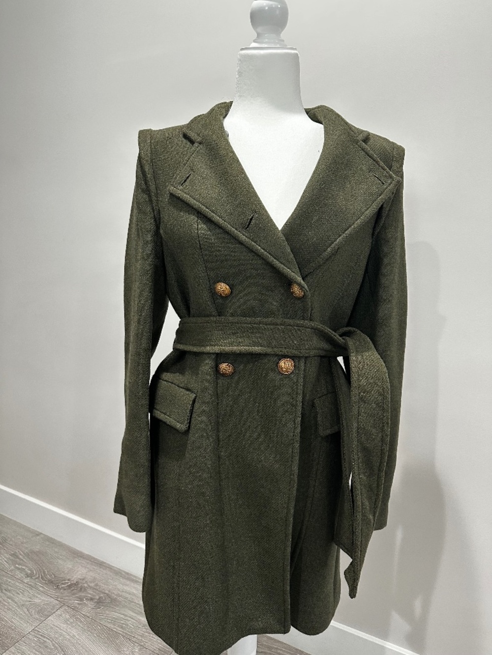 Zara Green Coat size Small